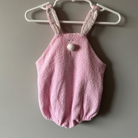 Vintage Alison Scott Spencerville Baby 12 Months Easter Bunny Bubble Romper - Picture 2 of 6